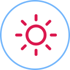 simple drawing of a sun logo